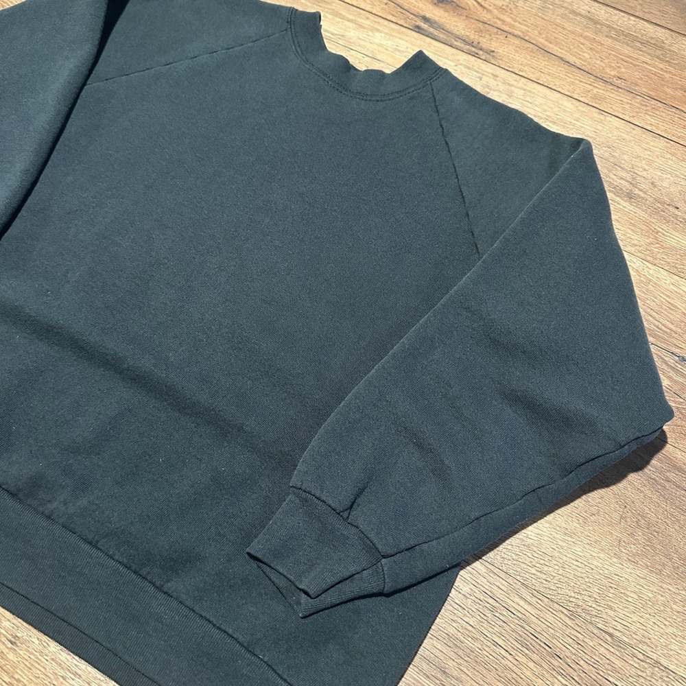 Vintage Fruit of the Loom Black Sweatshirt Women Large